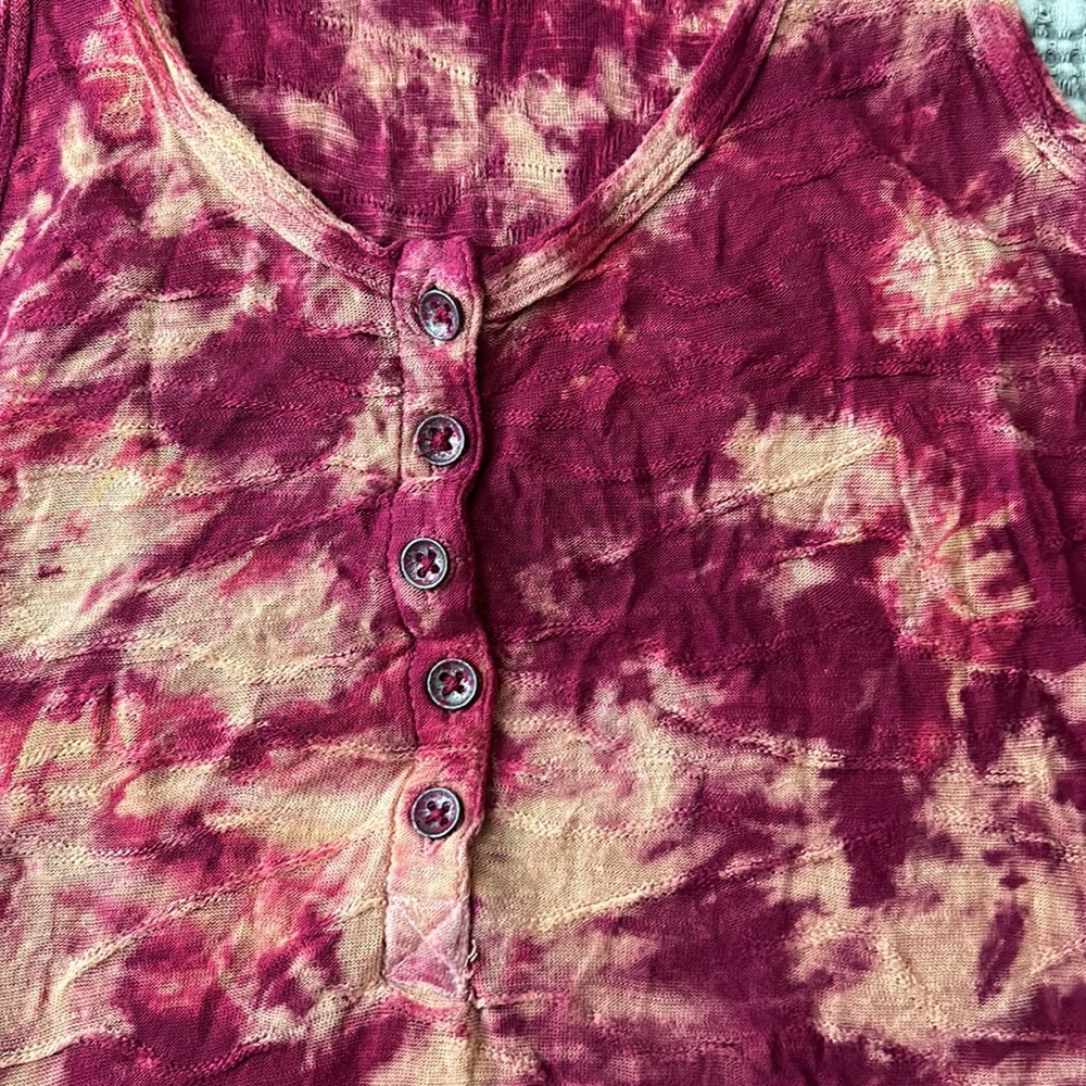 Free People Tie Dye style tank - slightly sheer - Picture 2 of 6